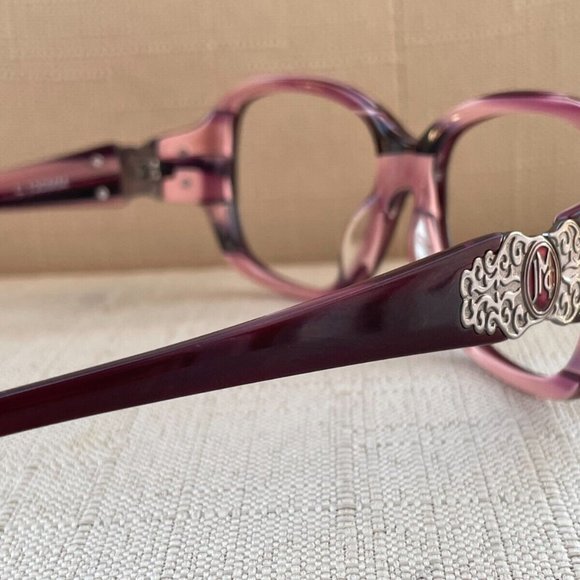 Jessica McClintock Women Eyeglasses RAISIE HORN 54[]16 130 Glasses - Picture 5 of 12
